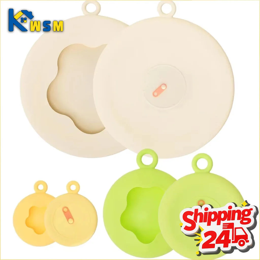 Food Cover Set Bowl Lids Heat Resistant Round Refrigerator Leftovers Universal Sealing Lids Reusable Kitchen Covers Oasis Select