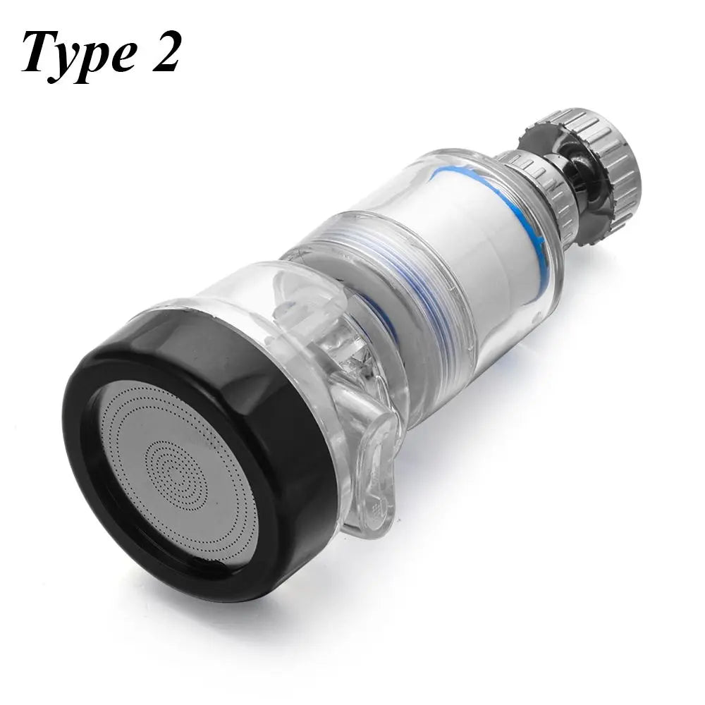 3 Modes Water-saving Tap Filter Head Diffuser Purify Conn Adjustable Faucet Nozzle Kitchen 360° Rotation Swivel Sprayer Aerator Oasis Select Type 2
