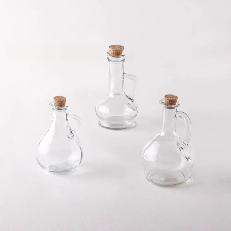 Glass Oil Pot European Style with Handle Oil Bottle Seasoning Bottle Household Kitchen Storage Supplies Oasis Select