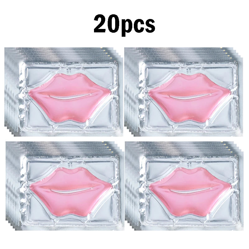 BIOAOUA Crystal Collagen Lip Mask – Plump & Moisturize Lips Collagen Lip Mask Oasis Select Pink 20pcs