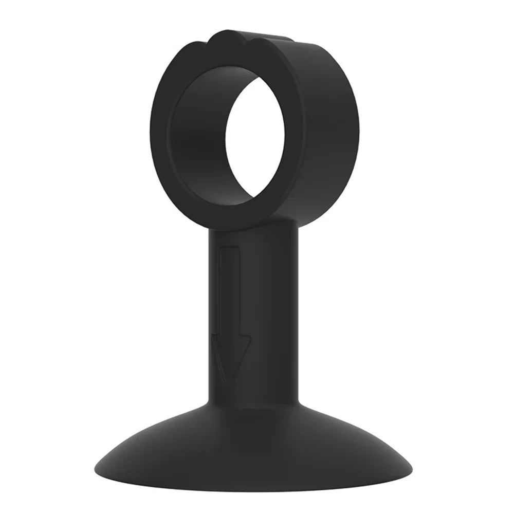 Soft Silicone Door Stopper Anti-damage Wall Protector Suction Cup Door Handle Bumper Mute Protect Walls Furniture Fittings Oasis Select Black