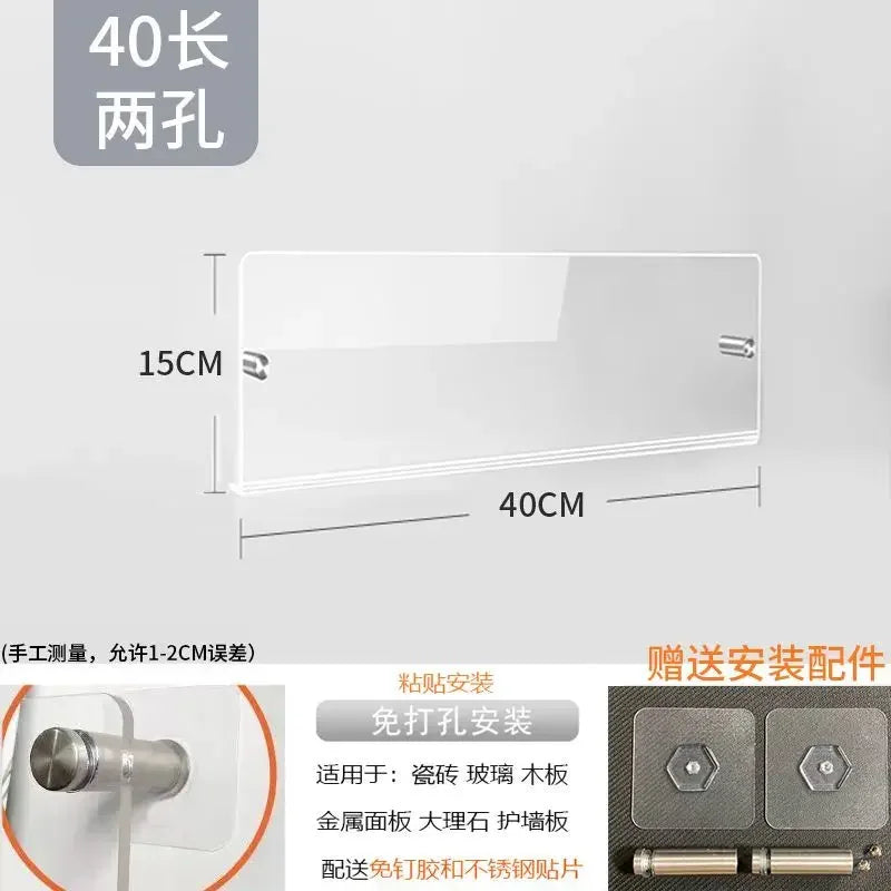 Acrylic Wall Mounted Shelf – Books, Magazines & Cosmetics Rack