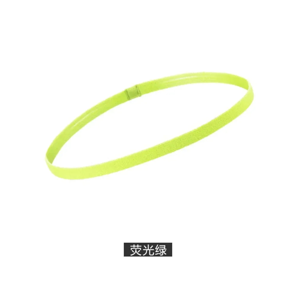 1/4Pcs Women Men Yoga Hair Bands Sports Fitness Headband Girls Sport Anti-slip Elastic Rubber Sweatband For Football Running Oasis Select 1pc-yellow