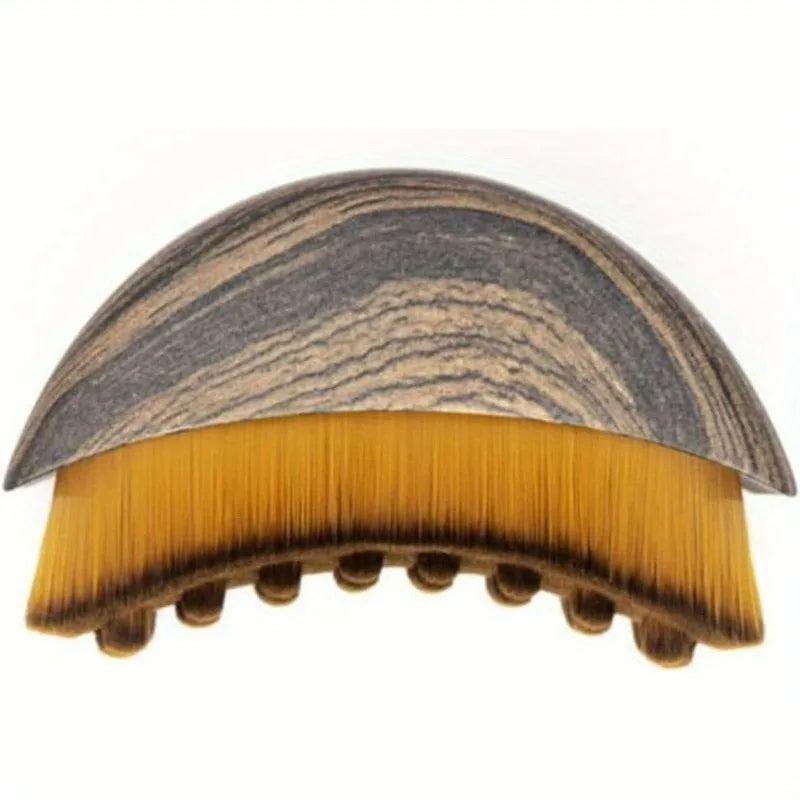 1PC Lymphatic Drainage Brush for Face & Body, Ergonomic Massager Tool, Fits Skin Contours, Detox & Relaxation Oasis Select Brown