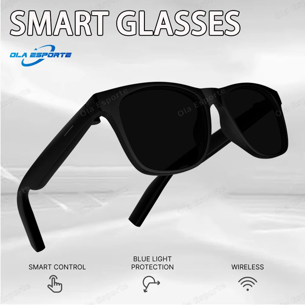 AI Smart Glasses Bluetooth 5.3 | UV Sunglasses & Voice Control
