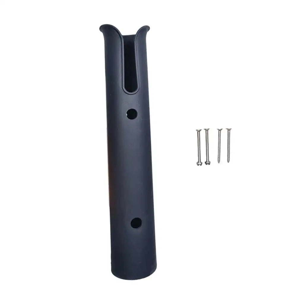 1/2 PCS Marine Boat Yacht Fishing Rod Holder Nylon Mounting Single Tube Flush Mount Boat Rod Holder With Screws Oasis Select black Pcs1