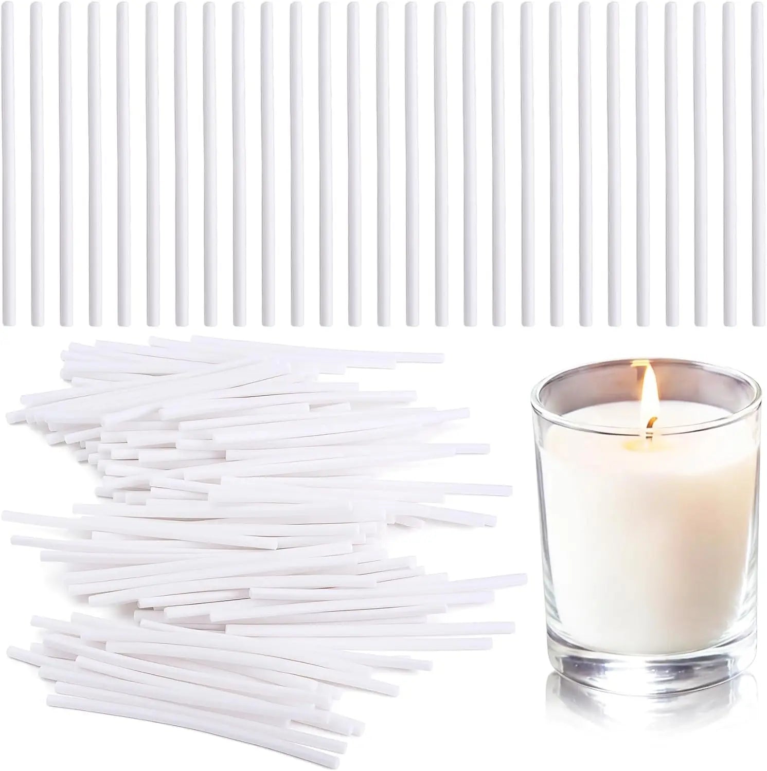 50pcs Cotton Candle Wicks for DIY Sand Candle Making