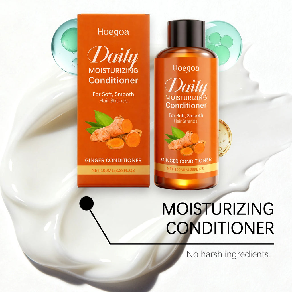 Ginger Shampoo Thicken Volumizing Shampoo Repair Damaged Hair Conditioner Anti Hair Loss Hair Regrowth Cleansing Scalp Hair Care Oasis Select