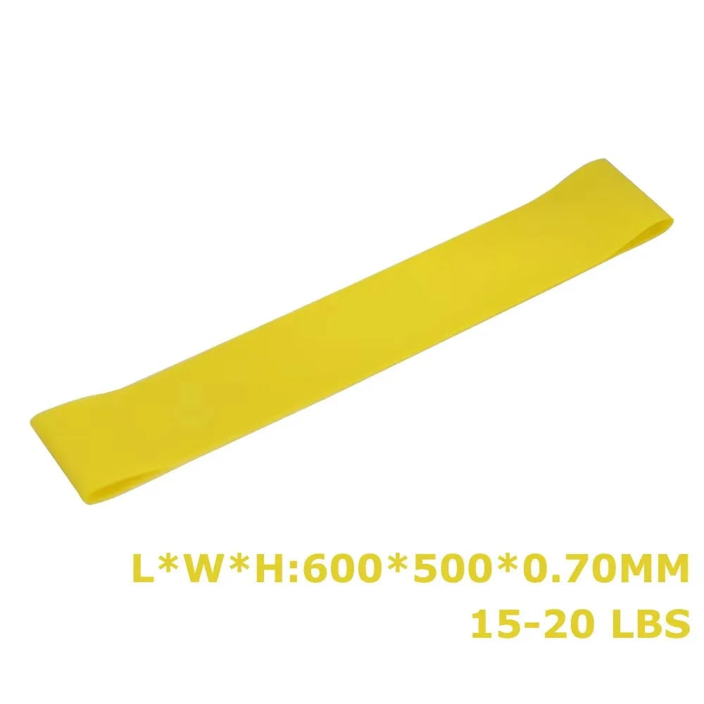 1/3/4Pcs Resistance Bands Yoga Band Fitness Exercise Training Hip Tension Band Leg Squat Dance Elastic Loop Stretch Band Oasis Select 1pcs-Yellow