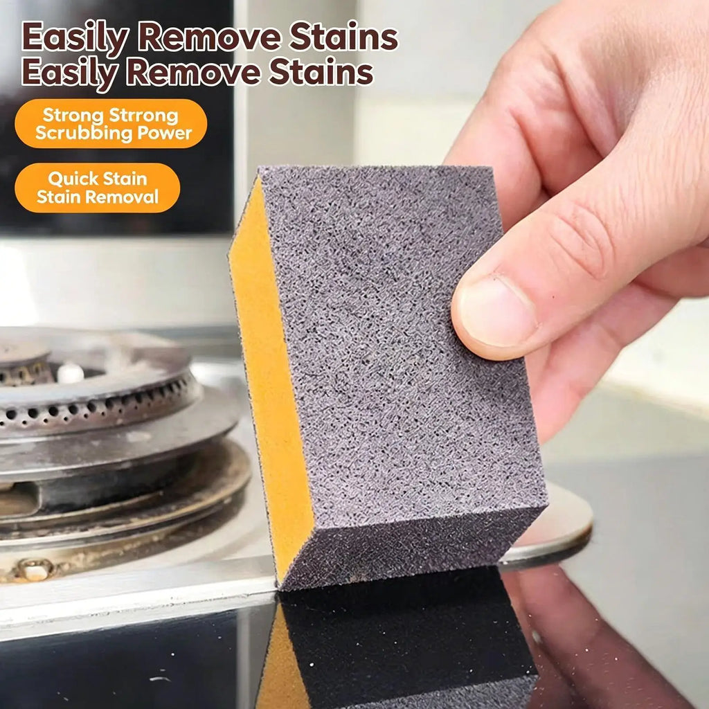 Nano Cleaning Sponge Carborundum Sponges Rust Removal 3 Pieces Heavy Duty Non-Scratch for Restaurant Catering Event Food Oasis Select