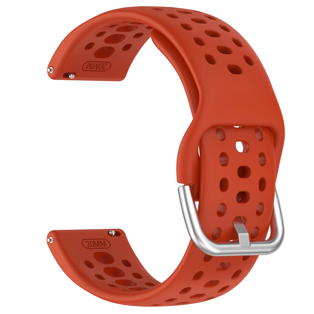 Silicone Strap for Amazfit Active 2 – Breathable 20mm Band Smartwatch Band Oasis Select Red For Amazfit Active 2