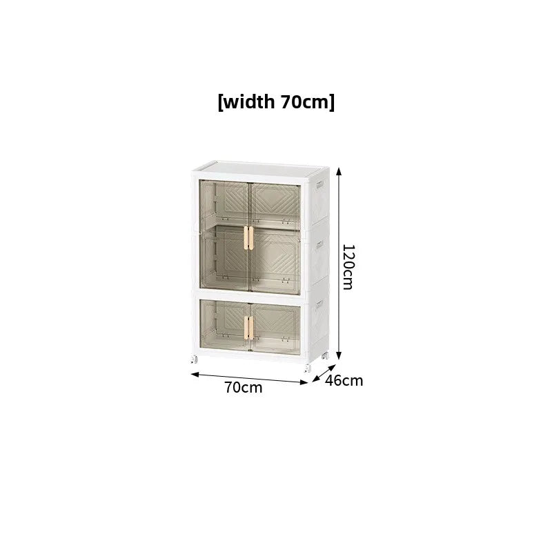 Multi-functional Wardrobe baby clothes storage box household large-capacity locker Oasis Select 70cmE