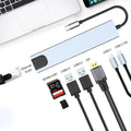 8 in1 USB C HUB 3.0 Type C Splitter 4K Docking Station Laptop Adapter PD SD TF For Macbook Air M1 iPad Pro RJ45 HDMI-Compatible Oasis Select 8-in-1