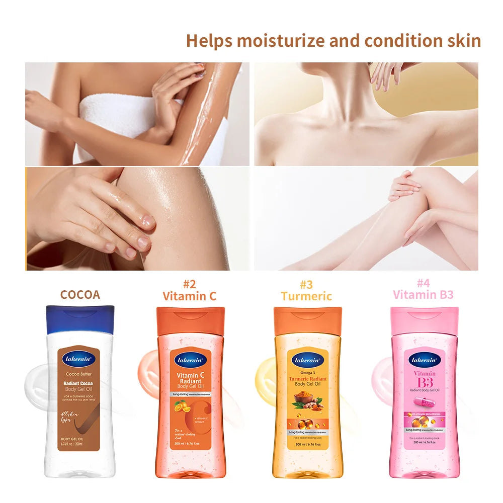 Lakerain Vitamin C Body Treatment Oil Body Oil VC Body Massage Essential Oil Care Moisturizing Body Essential Oil Hydrating Care Oasis Select
