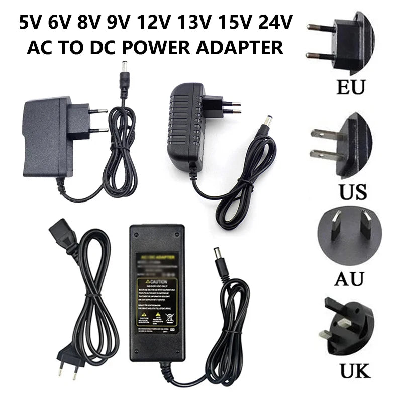 AC 220V 110V To DC 12V 24V 5V 6V 8V 9V 13V 15V Power Supply Adapter Transformers AC 220 V To DC 5 6 8 9 13 15 24 V Power Supply Oasis Select 8V 8A UK Plug