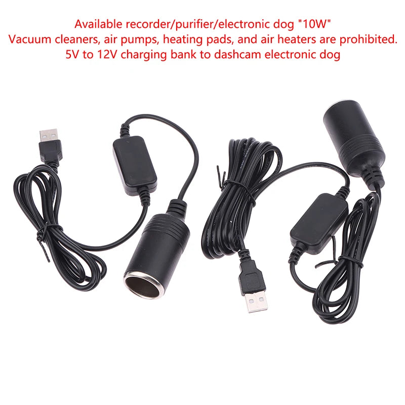 1PC Vehicle Interior Accessory, 5V To 12V Car Cigarette Lighter Socket USB Adapter Plug Connector Oasis Select