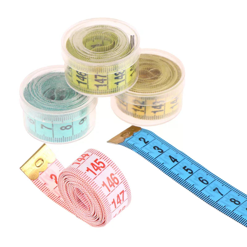 Sewing Measuring Tape Soft Random Color 150cm/60" Body Measuring Ruler Sewing Tailor Tape Measure Centimeter Meter Oasis Select
