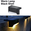 4/8/12pcs LED Solar Step Lights Outdoor Garden Waterproof Stair Light Fence Decoration for Patio Path Deck Stair Oasis Select 4PCS Warm Light
