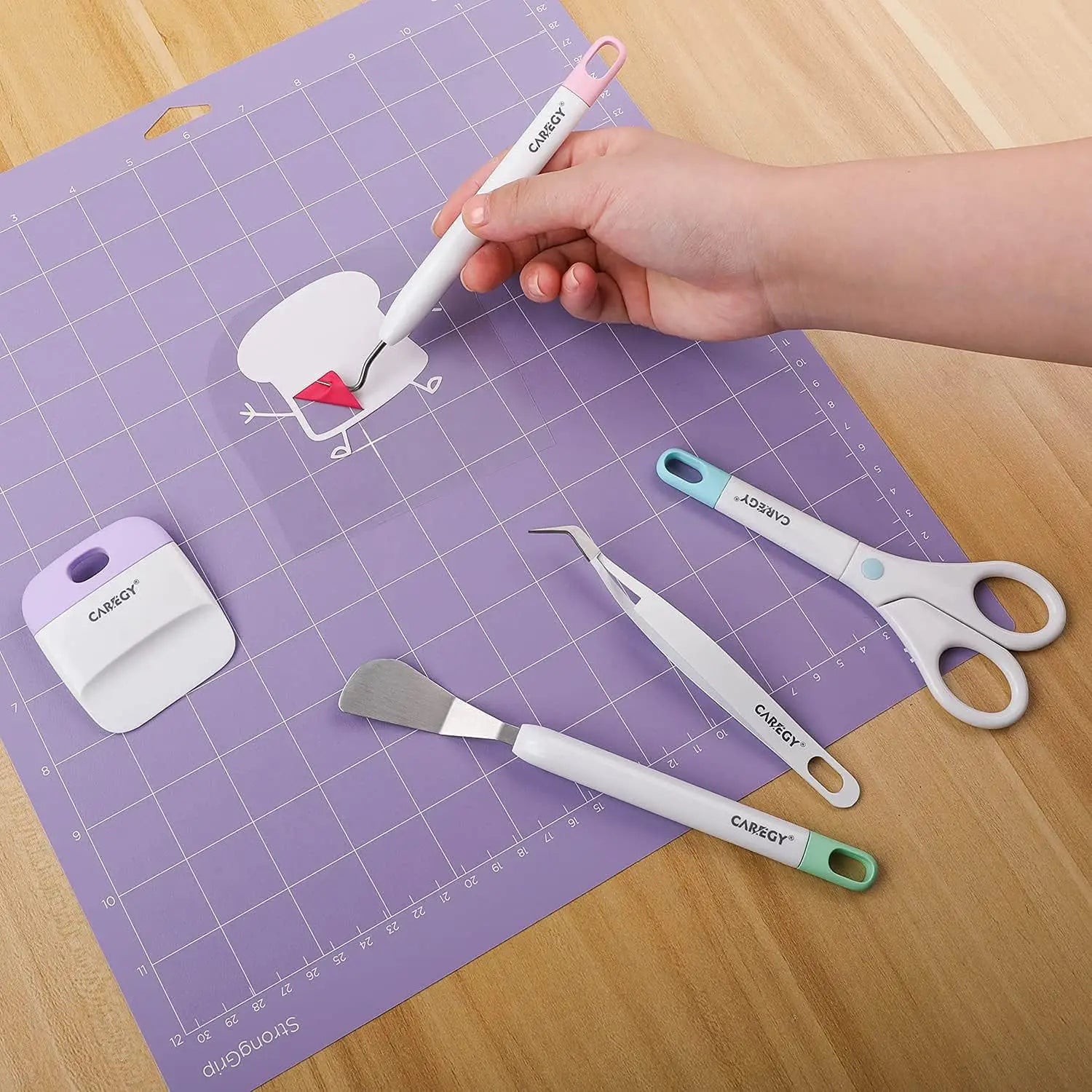 6Pcs Craft Vinyl Weeding Tool Set Multi Purpose DIY Hand Tools Scrapbook Sewing Silhouette Relief Carving Cricut Maker Projects Oasis Select