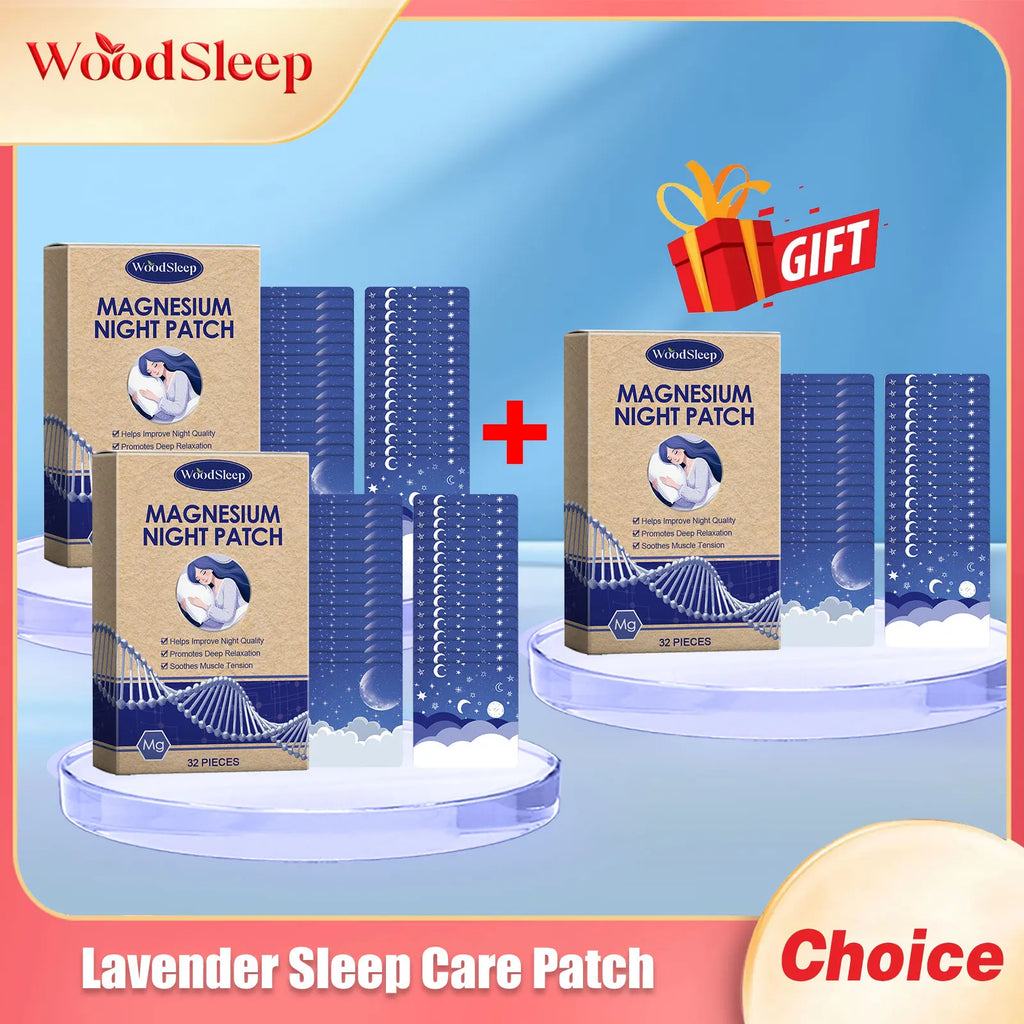Woodsleep Lavender Sleep Care Patch Relieve Stress Anxiety Reduce Insomnia Nighttime Asleep Plaster Herbal Sleeping Aid Stickers Oasis Select