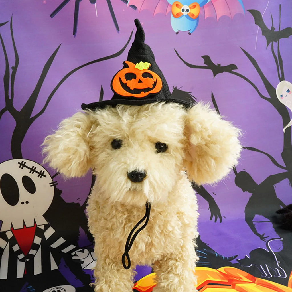 Halloween Spider Web Witch Hat Elastic Hair Band Pet Supplies Dog Cat Pumpkin Bat Hat Hair Accessories Happy Helloween Party Oasis Select
