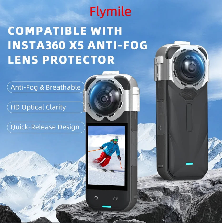 Insta360 X5 Anti-Fog Lens Protective Cap & Guard Cover