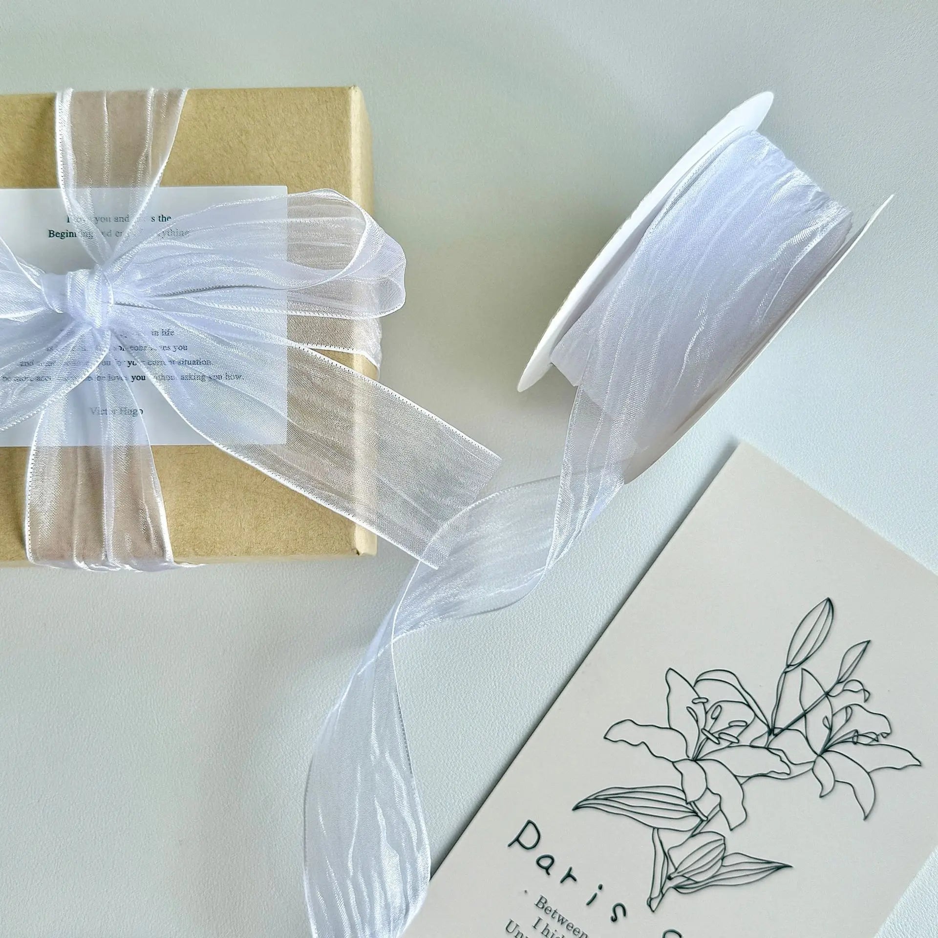 Double-sided Snow Gauze With Wavy Edges Ruffled Snow Gauze For DIY Handmade Gift Boxes, Flower Packaging Headwear Oasis Select 4cm10Yards--2