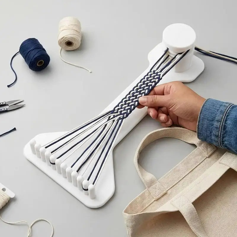 Practical 3D Printing DIY Rope Braiding Rack Mini Handmade Handcraft Weaving Tool Plastic Adjustable Weaving Toy Bracelet Making Oasis Select
