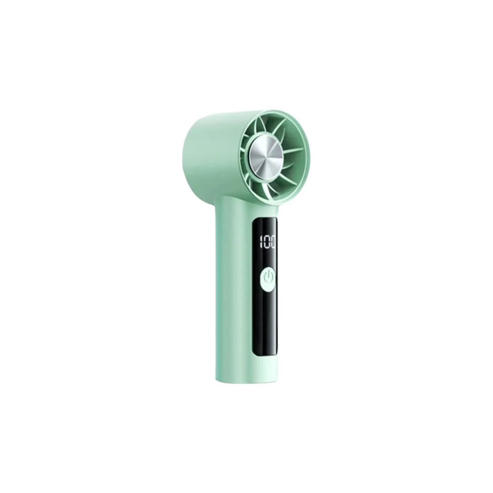 Strong Wind Mini Turbo Fan Super Strong Wind Powerful Airflow Portable Pocket Fan High Velocity Small Size Personal Fan Camping Oasis Select Green