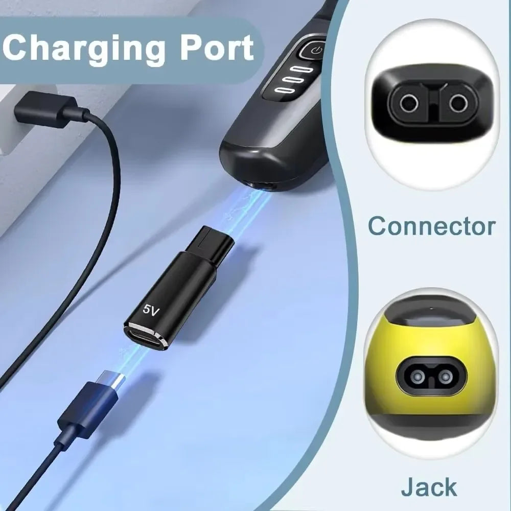 USB-C Adapter for Philips OneBlade QP2724 QP2834 – Fast Charge Shaver Charging Adapter Oasis Select