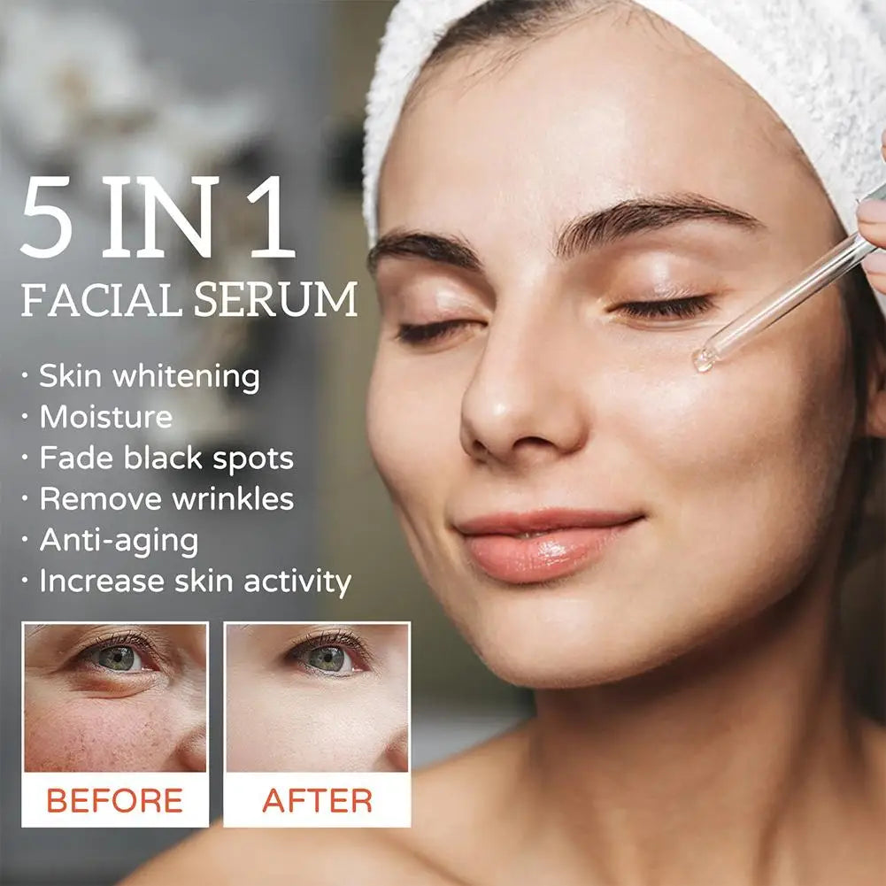 5-in-1 Vitamin C & Hyaluronic Acid Face Serum 30ml Face Serum Oasis Select