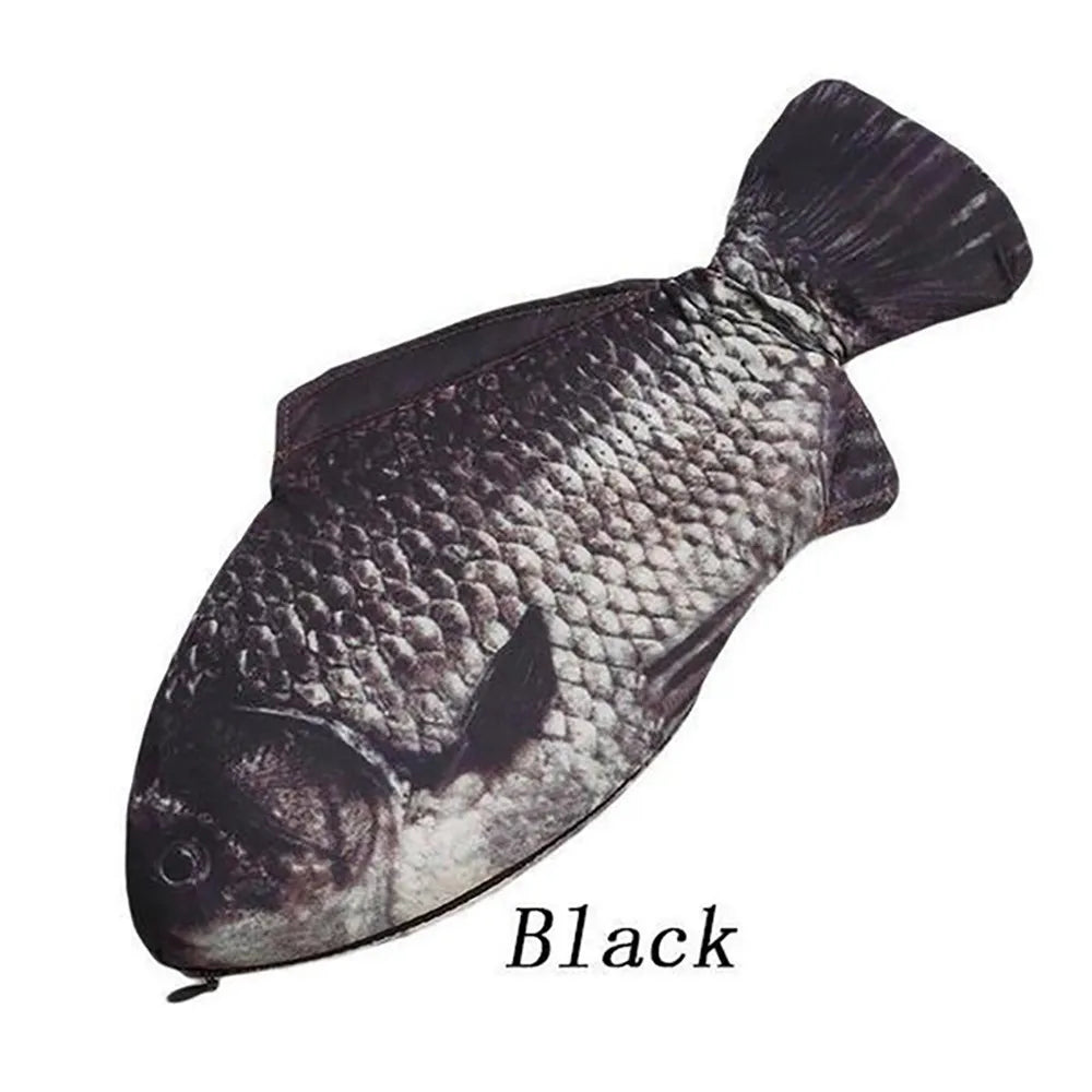 Realistic Fish Pencil Case – Carp Zipper Pen & Makeup Pouch Novelty Pencil Case Oasis Select