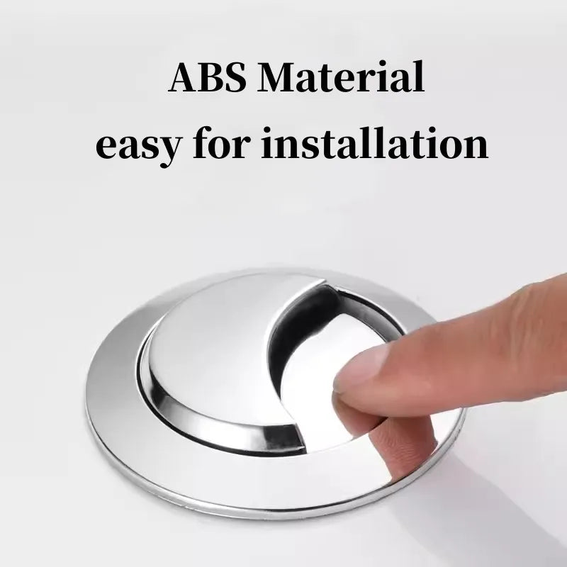 Universal Dual Flush Toilet Water Tank Button Round Shape Toilet Push Dual Flush Buttons Bathroom Push Switch 58/48/38mm Oasis Select