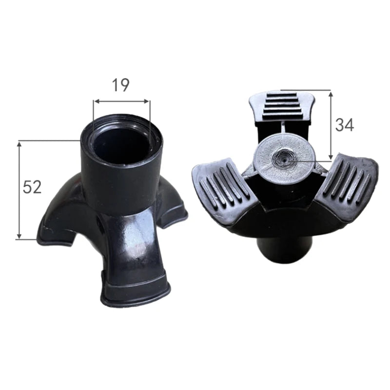 1Pc Walking Stick End Tripod Cane Tip Self Standing Rubber Bob-Slip Rubber 19mm Crutch Tips End Bottom Crutches Accessories Oasis Select