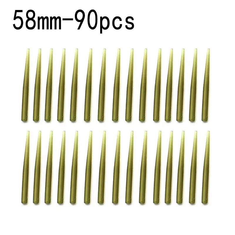 30-150pcs Carp Fishing Anti Entanglement Sleeve Accessories, Helicopter Drilling Rig Oil Pipe Hook Rotating Connector Sleeve Oasis Select 58mm-90pcs