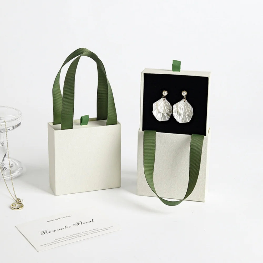 Portable Drawer Jewelry Box for Rings, Earrings & Necklaces