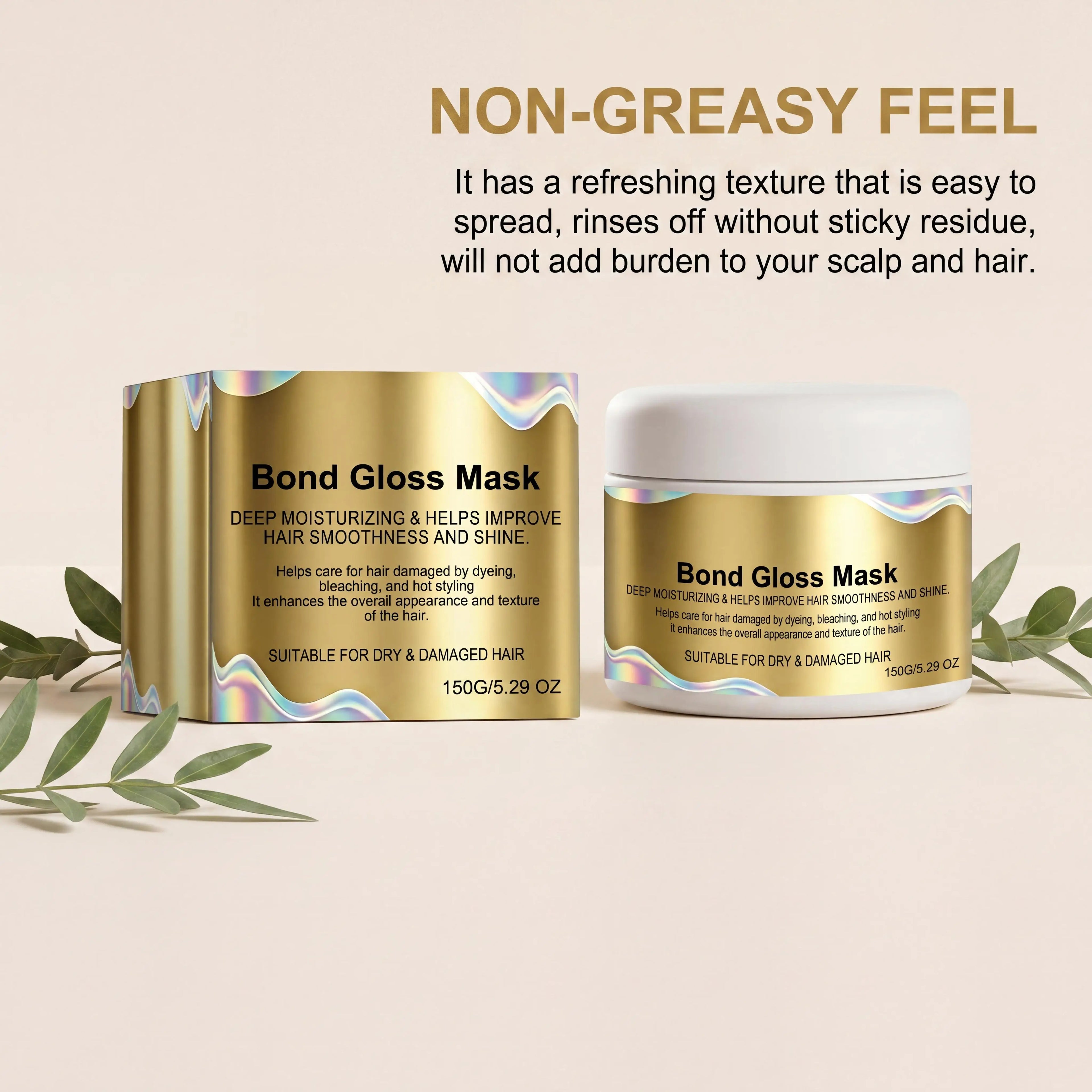 Bond Gloss Deep Conditioning Hair Mask – Keratin & Vitamin E Deep Conditioning Mask Oasis Select