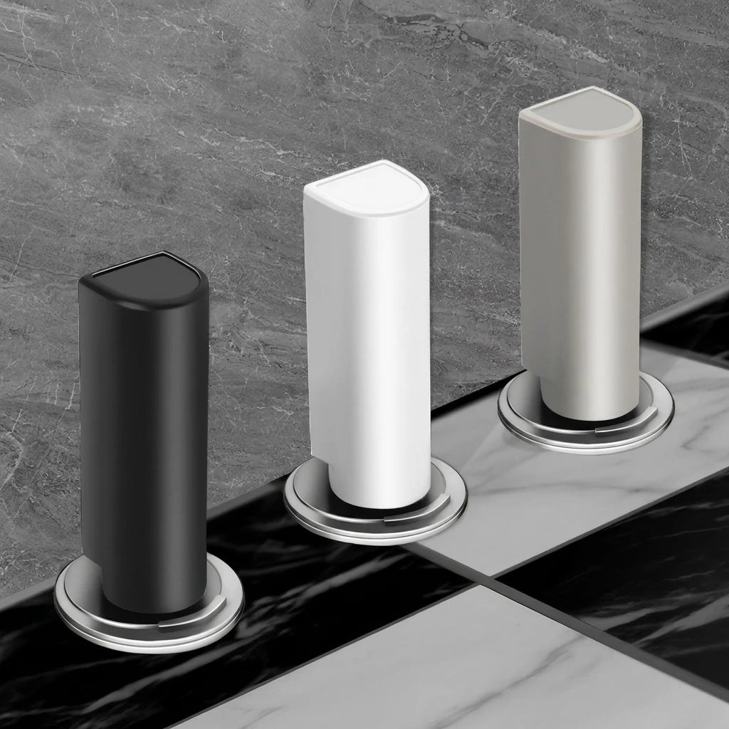 Black Heavy Duty Magnetic Door Stopper Stainless Steel Door Suction Holder No Punching Required Touch Door Hardware Oasis Select