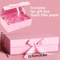 Pink Magnetic Gift Box, Luxury Gift Box, Gift Wrapping Box For Birthday Holiday Party Christmas Halloween Anniversary Oasis Select S size 22.5x16x8.8cm Other