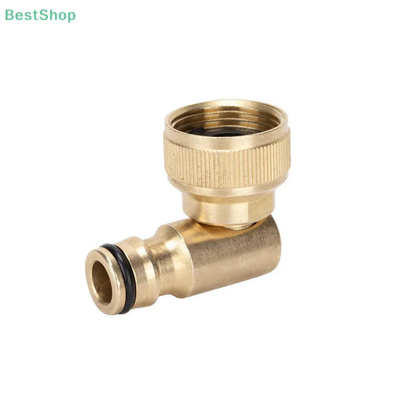 3/4" Brass Swivel Elbow Garden Hose Faucet Adapter