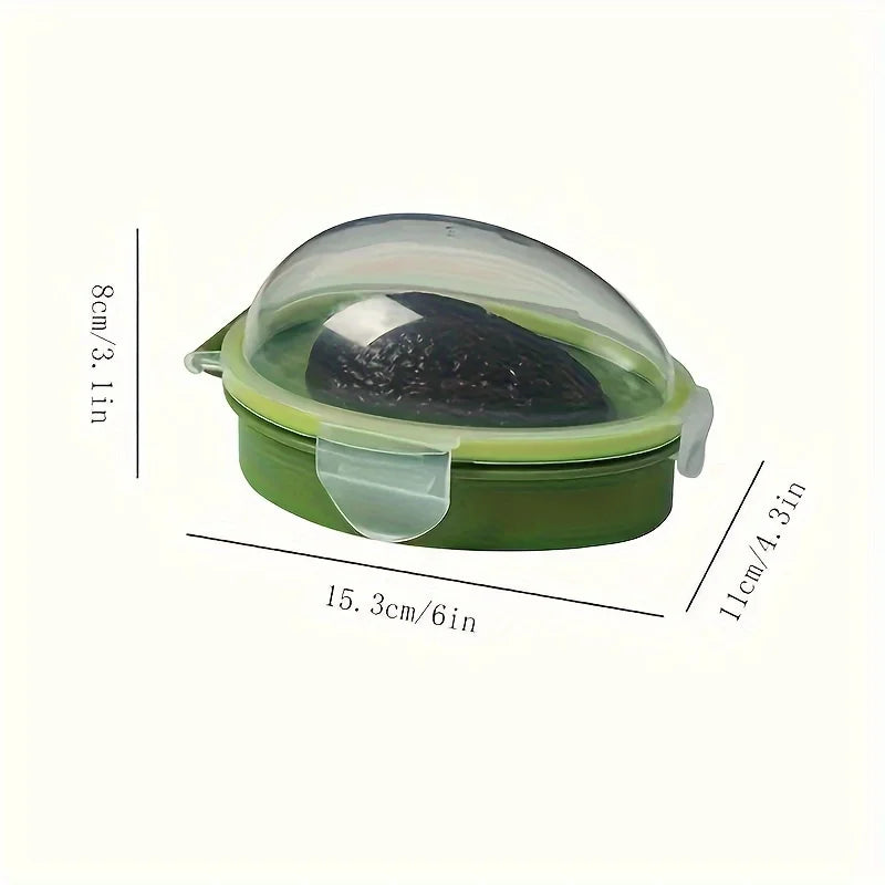 Reusable Avocado Keeper Storage Container - Plastic Flip Top Fresh Pod for Avocado Kitchen Storage Box Kitchen Accessories Oasis Select