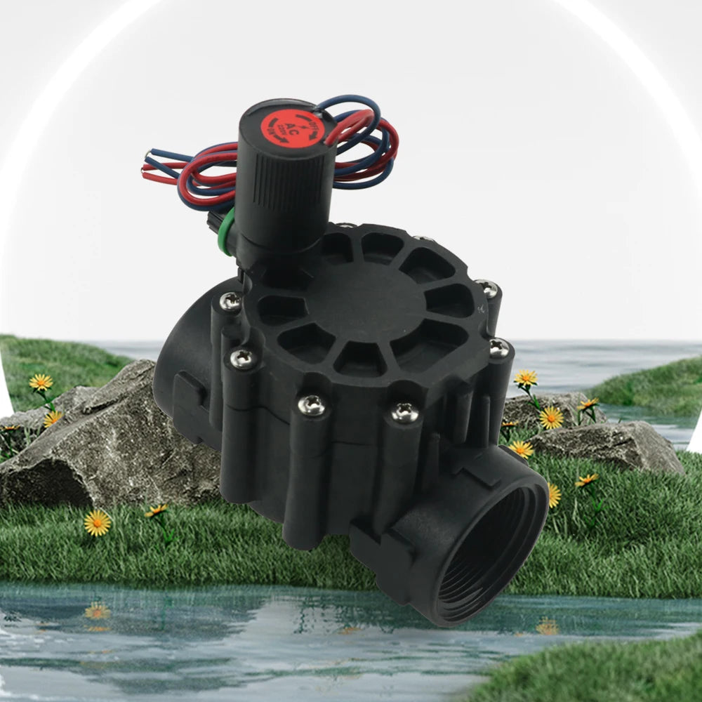 DN15 DN20 DN25 Normally Closed Solenoid Valve AC220/24V DC24/12V Nylon Valve for Landscape Irrigation Farm Garden 1/2" 3/4" 1" Oasis Select