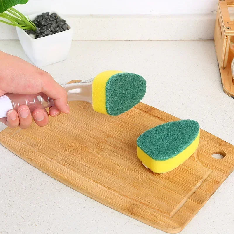 Sponge soap dispenses dishwashing scrub Dishwashing sponge replacement head kitchen sink washing tool Oasis Select