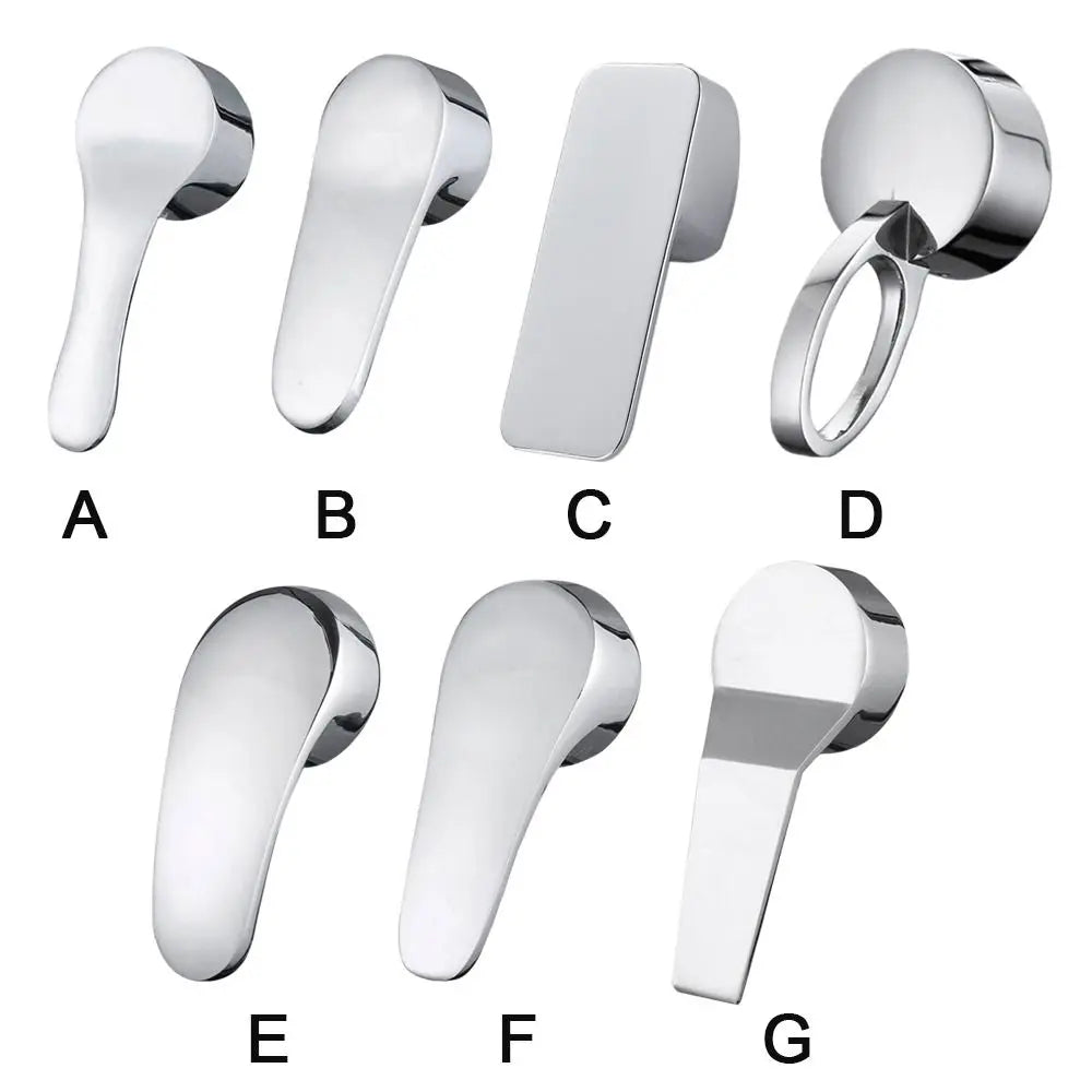 Chrome Plated Faucet Handle Metal 35mm/40mm Taps Switch Handle Hot Cold Faucet Mixer Tap Replacement Cover Kitchen Bathroom Oasis Select