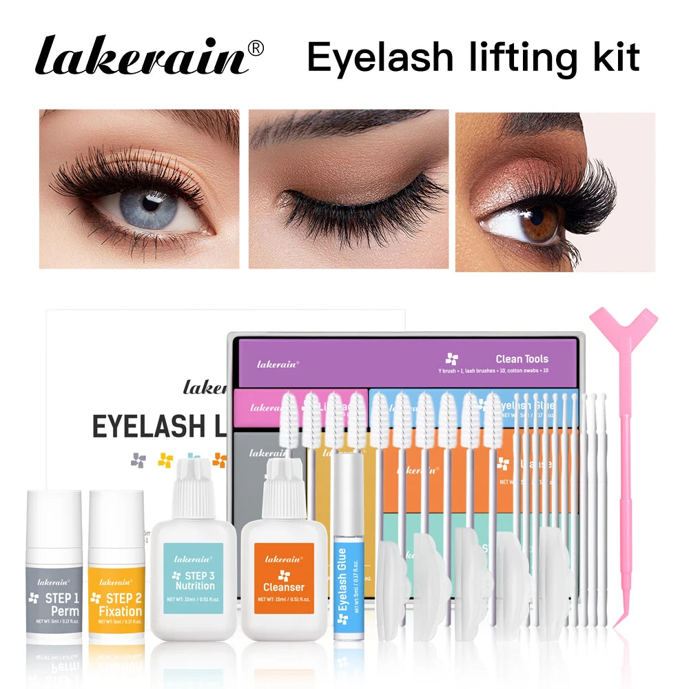 Eyelashes Lifting Kit Beauty Set Of Curly Eyelashes Eyebrow And Eyelashes Enhance Appearance Of Curly Tools Lash Perm Eye Makeup Oasis Select