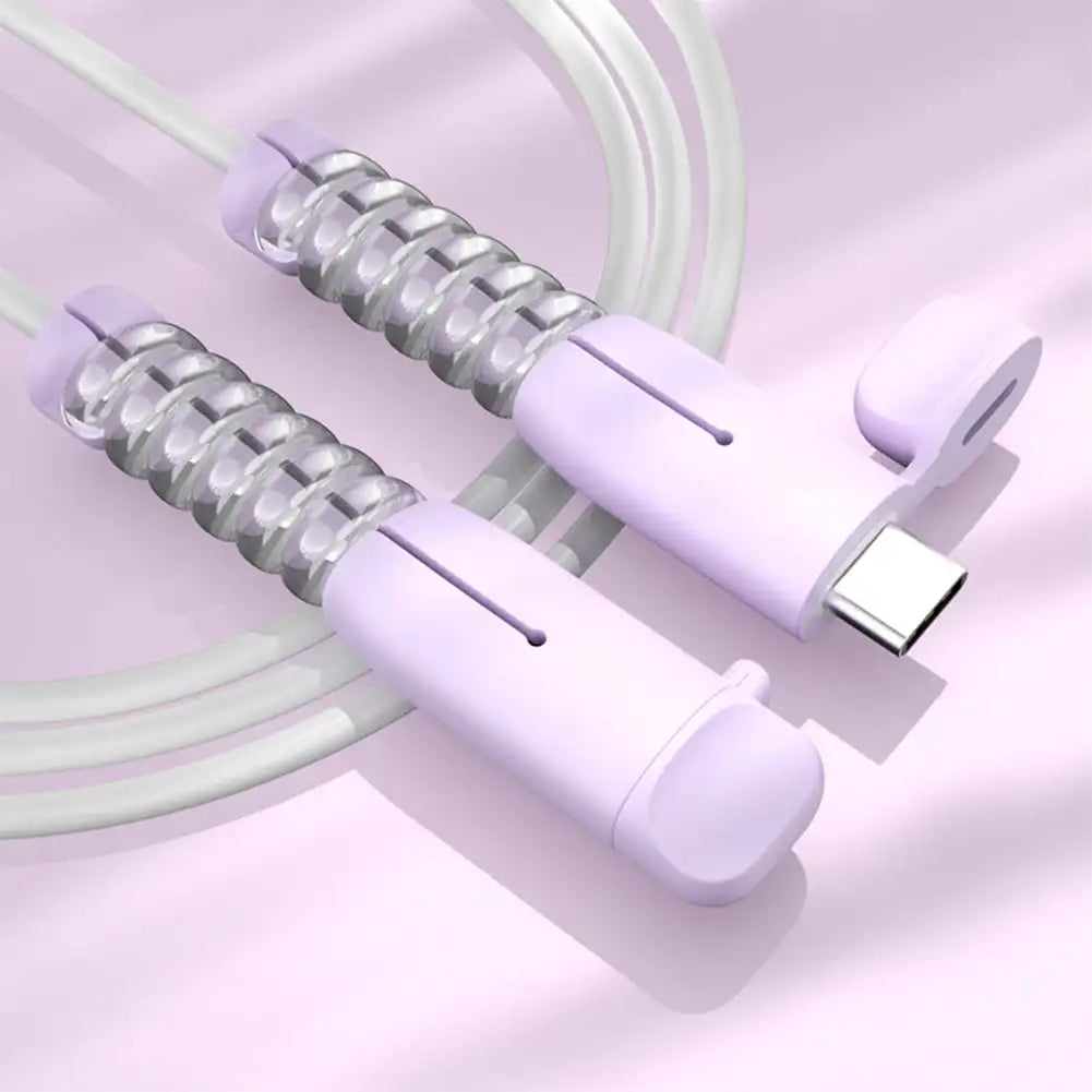 Silicone Type-C Cable Protector & Wire Winder | Multicolor Cable Protector Oasis Select