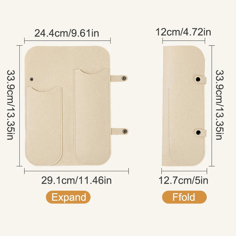 SU Hair Curling Iron Storage Bag Travel Felt Hair Straightener Storage Bag Flat Iron Organizer Pouch Curling Iron Insulation Mat Oasis Select A1
