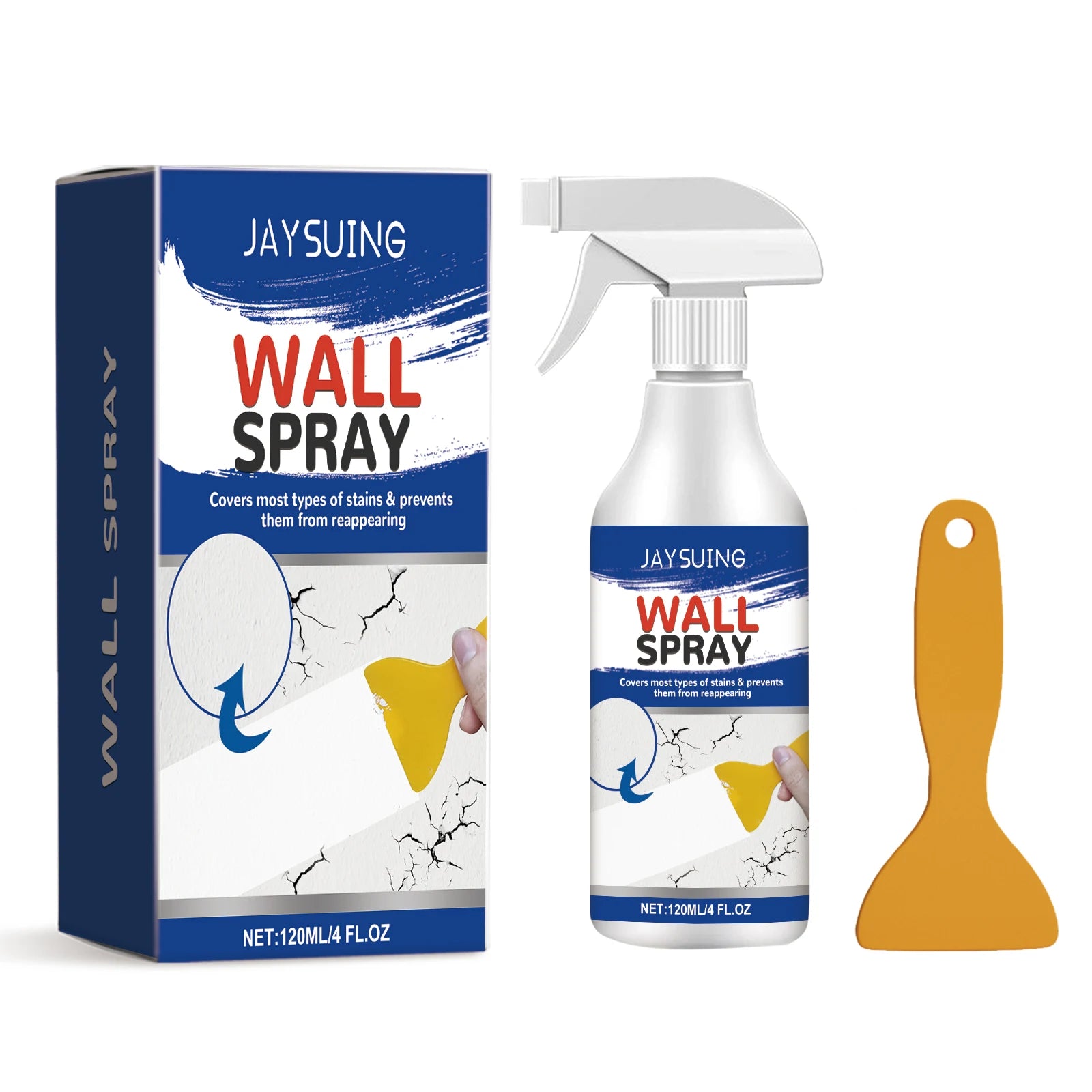 Jaysuing Wall Repair Paint Decontamination Waterproof And Sun Resistant Paint Renovation Cover Wall Renovation Spray Oasis Select 120ml