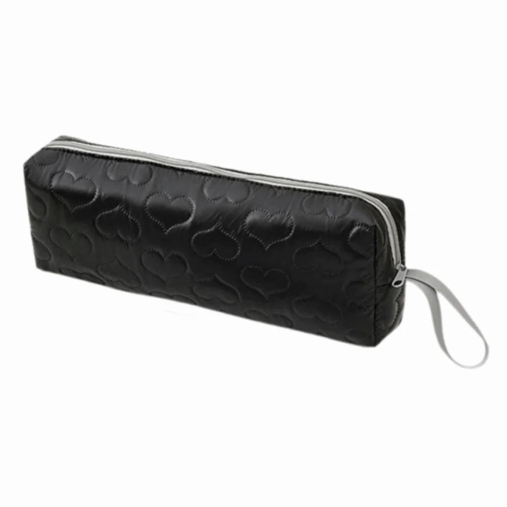 Heart-Shaped Hair Dryer & Curler Storage Bag | PU Leather