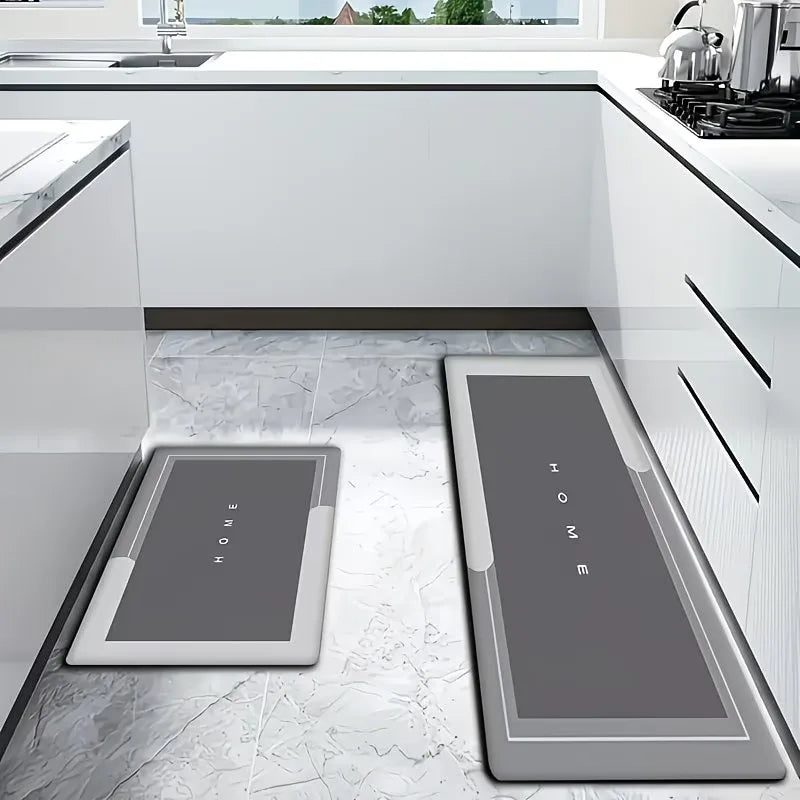 Quick Dry Crystal Velvet Kitchen Mat Easy to Clean Thick Soft Floor Mat for Kitchen Bathroom Hallway Entryway and Laundry Oasis Select